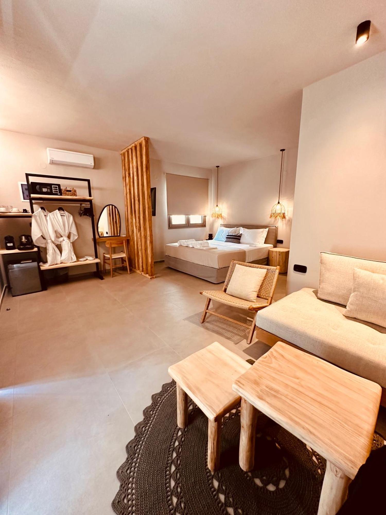 Amo Golden Suites Chrysi Ammoudia Luaran gambar