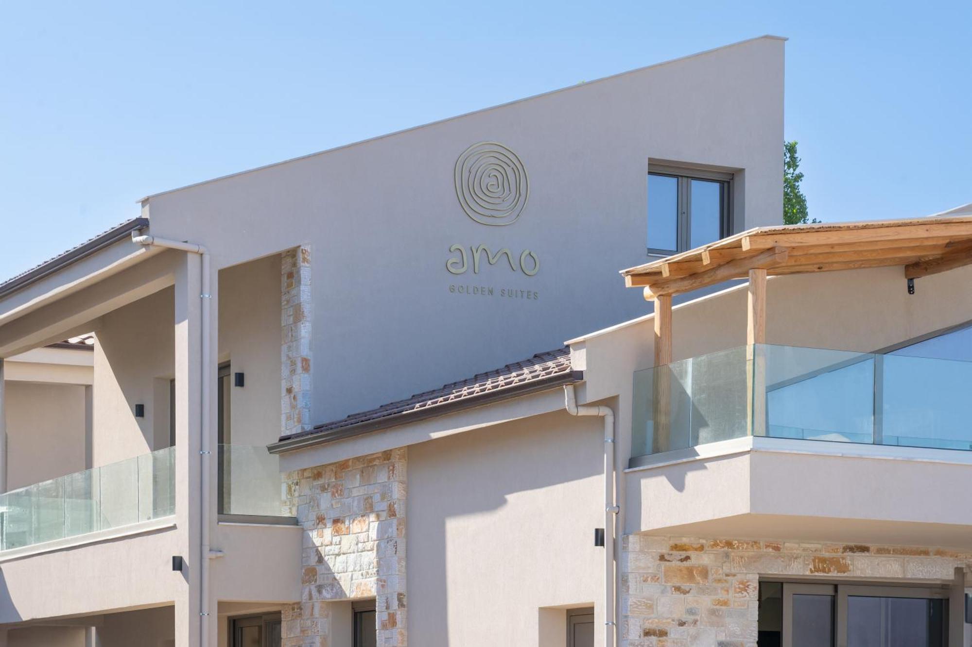 Amo Golden Suites Chrysi Ammoudia Luaran gambar