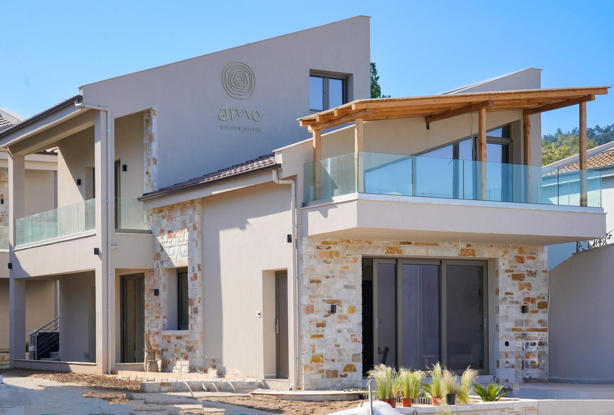 Amo Golden Suites Chrysi Ammoudia Luaran gambar