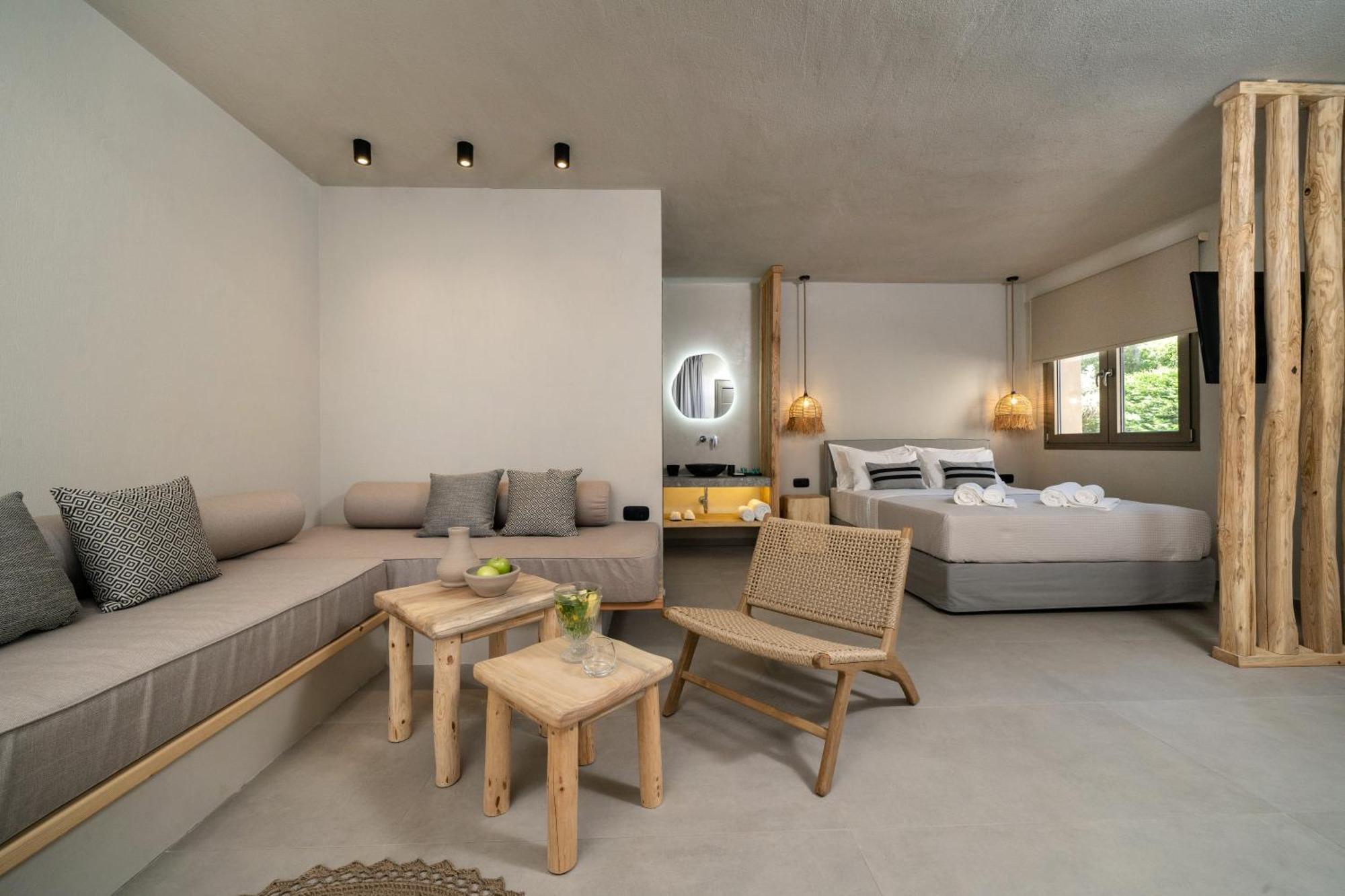 Amo Golden Suites Chrysi Ammoudia Luaran gambar